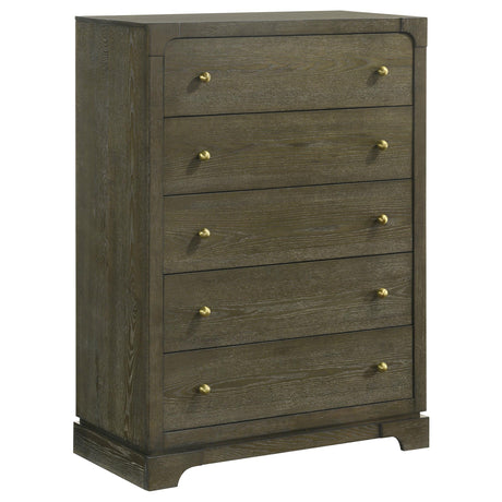 Gran Park 5-drawer Bedroom Chest of Drawers Dark Cocoa by Coaster at Eve Furniture
