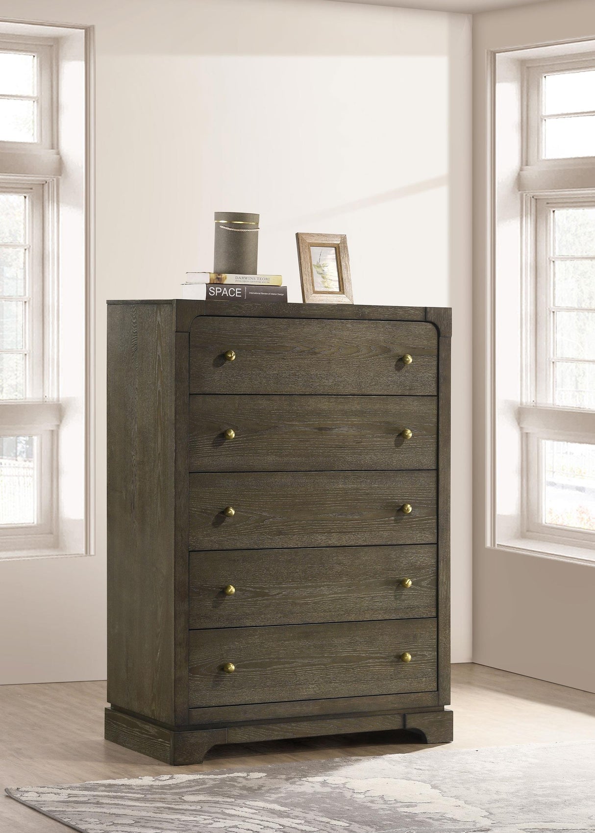 Gran Park 5-drawer Bedroom Chest of Drawers Dark Cocoa by Coaster at Eve Furniture