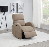 Grant Camel Fabric Upholstered Power Recliner Chair by Coaster at Eve Furniture