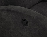 Grant Charcoal Gray Fabric Upholstered Power Recliner Chair by Coaster at Eve Furniture