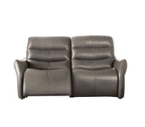 Granucci Gray Real Italian Leather Reclining Living Room Set by Furniture of America at Eve Furniture