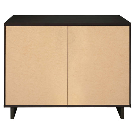 Granville 2-Piece Standard Dresser and Nightstand Set in Black by Manhattan Comfort at Eve Furniture