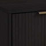 Granville 2-Piece Standard Dresser and Nightstand Set in Black by Manhattan Comfort at Eve Furniture