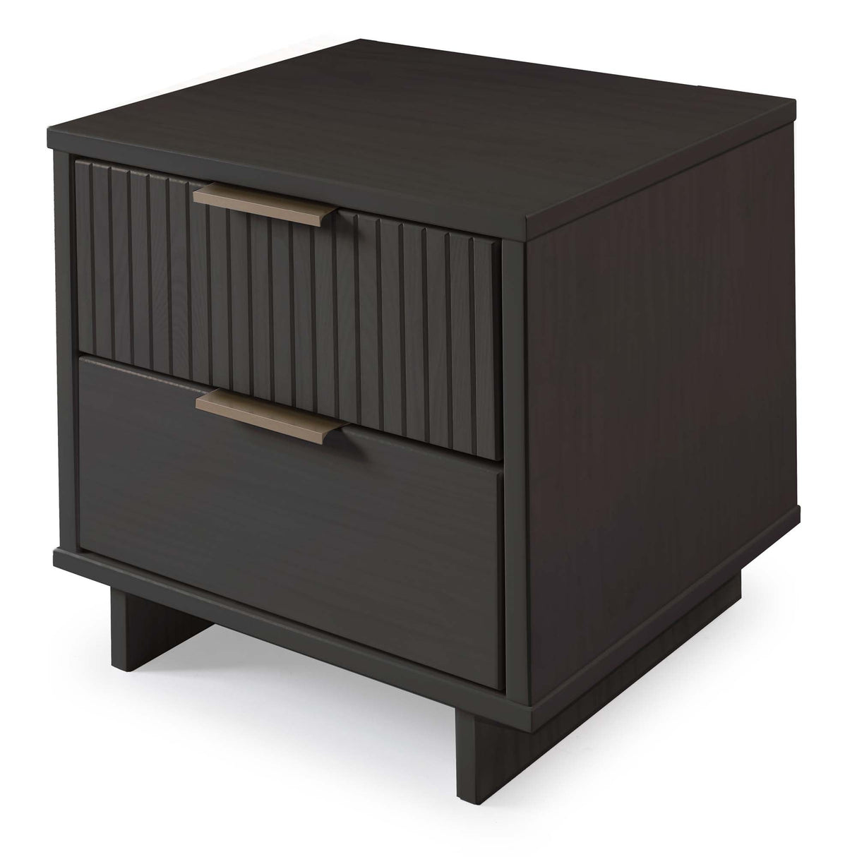 Granville 2-Piece Standard Dresser and Nightstand Set in Dark Grey by Manhattan Comfort at Eve Furniture