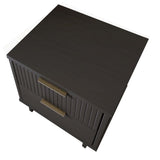 Granville 2-Piece Standard Dresser and Nightstand Set in Dark Grey by Manhattan Comfort at Eve Furniture