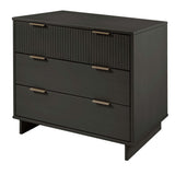 Granville 2-Piece Standard Dresser and Nightstand Set in Dark Grey by Manhattan Comfort at Eve Furniture