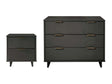 Granville 2-Piece Standard Dresser and Nightstand Set in Dark Grey by Manhattan Comfort at Eve Furniture