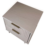 Granville 2-Piece Standard Dresser and Nightstand Set in Light Grey by Manhattan Comfort at Eve Furniture