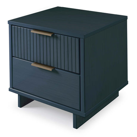 Granville 2-Piece Standard Dresser and Nightstand Set in Midnight Blue by Manhattan Comfort at Eve Furniture