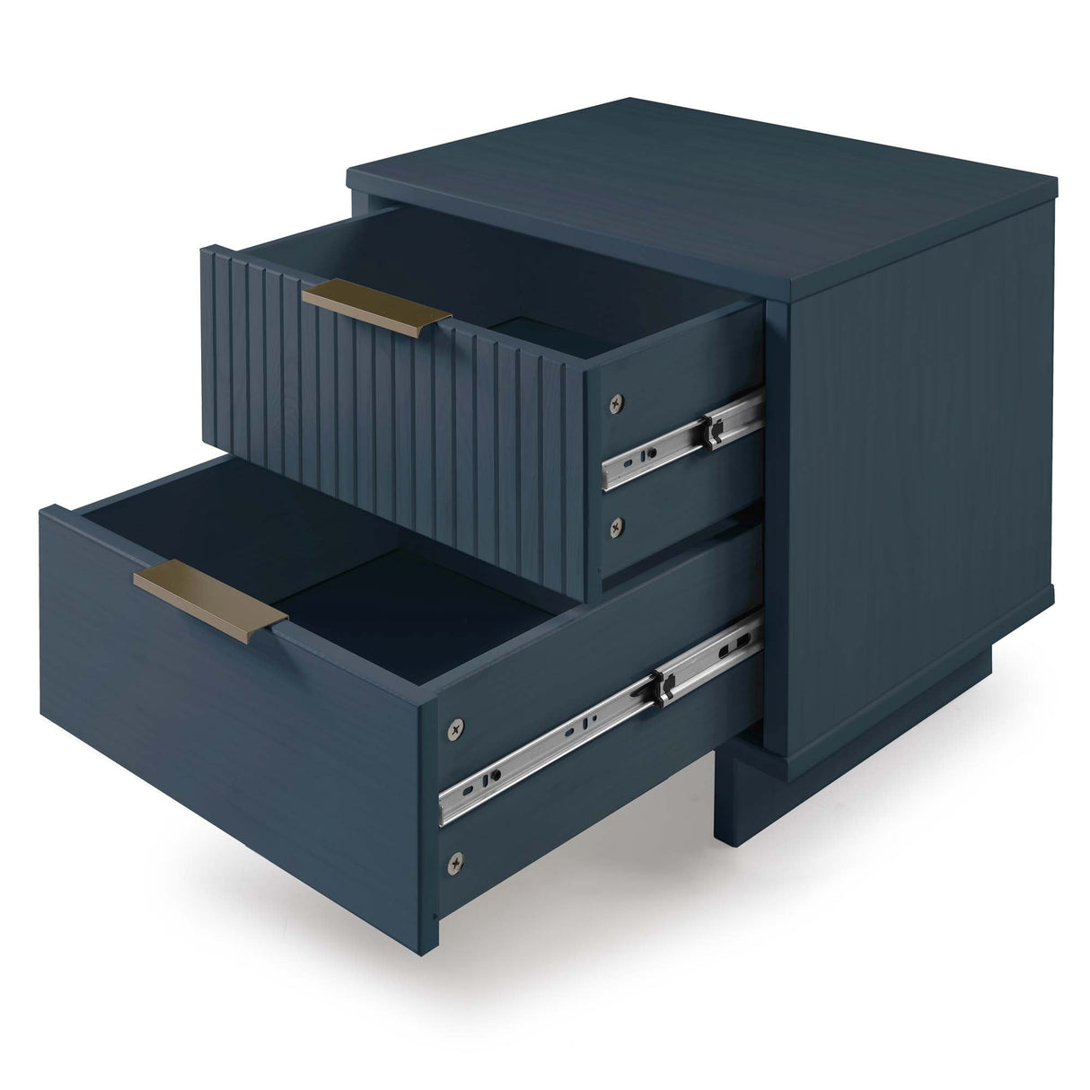 Granville 2-Piece Standard Dresser and Nightstand Set in Midnight Blue by Manhattan Comfort at Eve Furniture
