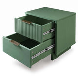 Granville 2-Piece Standard Dresser and Nightstand Set in Sage Green by Manhattan Comfort at Eve Furniture