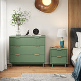 Granville 2-Piece Standard Dresser and Nightstand Set in Sage Green by Manhattan Comfort at Eve Furniture