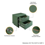 Granville 2-Piece Standard Dresser and Nightstand Set in Sage Green by Manhattan Comfort at Eve Furniture