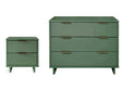 Granville 2-Piece Standard Dresser and Nightstand Set in Sage Green by Manhattan Comfort at Eve Furniture