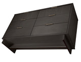 Granville 2-Piece Tall Chest and Double Dresser Set in Dark Grey by Manhattan Comfort at Eve Furniture