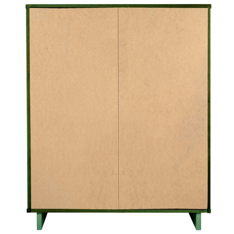 Granville 2-Piece Tall Chest and Double Dresser Set in Sage Green by Manhattan Comfort at Eve Furniture