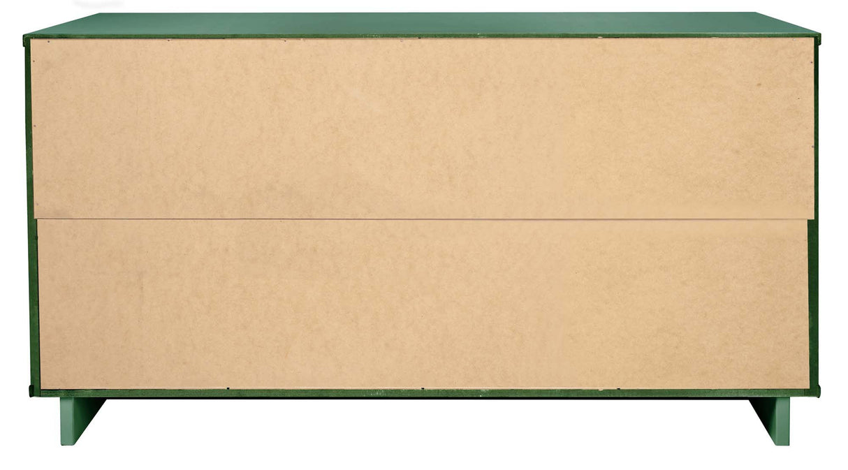 Granville 2-Piece Tall Chest and Double Dresser Set in Sage Green by Manhattan Comfort at Eve Furniture