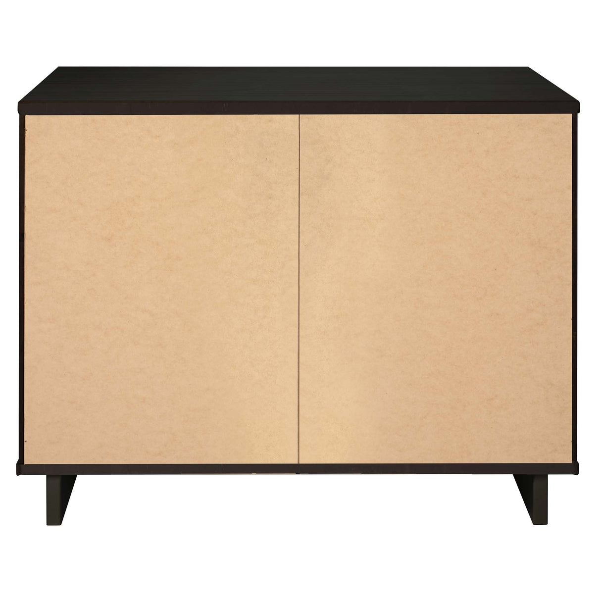 Granville 2-Piece Tall Chest and Standard Dresser Set in Black by Manhattan Comfort at Eve Furniture