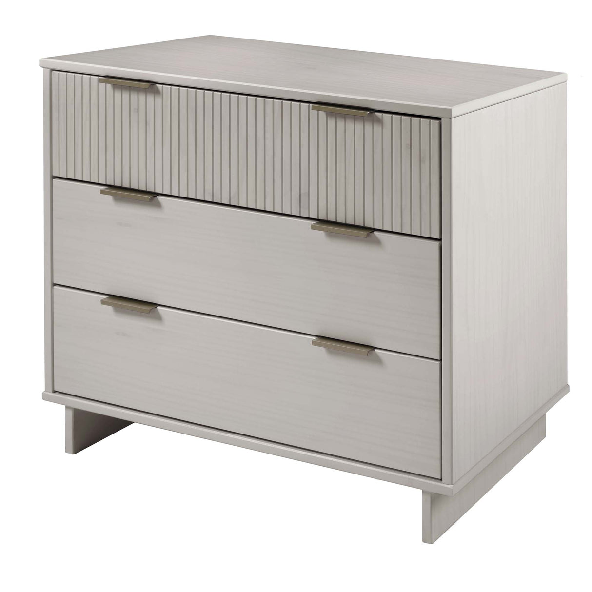 Granville 2-Piece Tall Chest and Standard Dresser Set in Light Grey by Manhattan Comfort at Eve Furniture