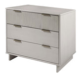 Granville 2-Piece Tall Chest and Standard Dresser Set in Light Grey by Manhattan Comfort at Eve Furniture