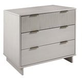 Granville 2-Piece Tall Chest and Standard Dresser Set in Light Grey by Manhattan Comfort at Eve Furniture