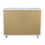 Granville 2-Piece Tall Chest and Standard Dresser Set in White by Manhattan Comfort at Eve Furniture