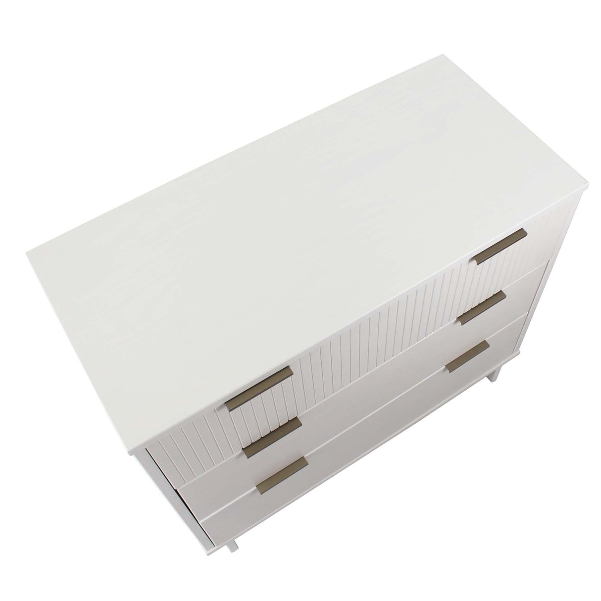 Granville 2-Piece Tall Chest and Standard Dresser Set in White by Manhattan Comfort at Eve Furniture