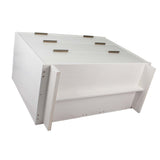 Granville 2-Piece Tall Chest and Standard Dresser Set in White by Manhattan Comfort at Eve Furniture