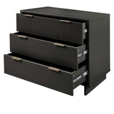 Granville 2-Piece Tall Narrow and Standard Dresser Set in Dark Grey by Manhattan Comfort at Eve Furniture