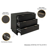 Granville 2-Piece Tall Narrow and Standard Dresser Set in Dark Grey by Manhattan Comfort at Eve Furniture