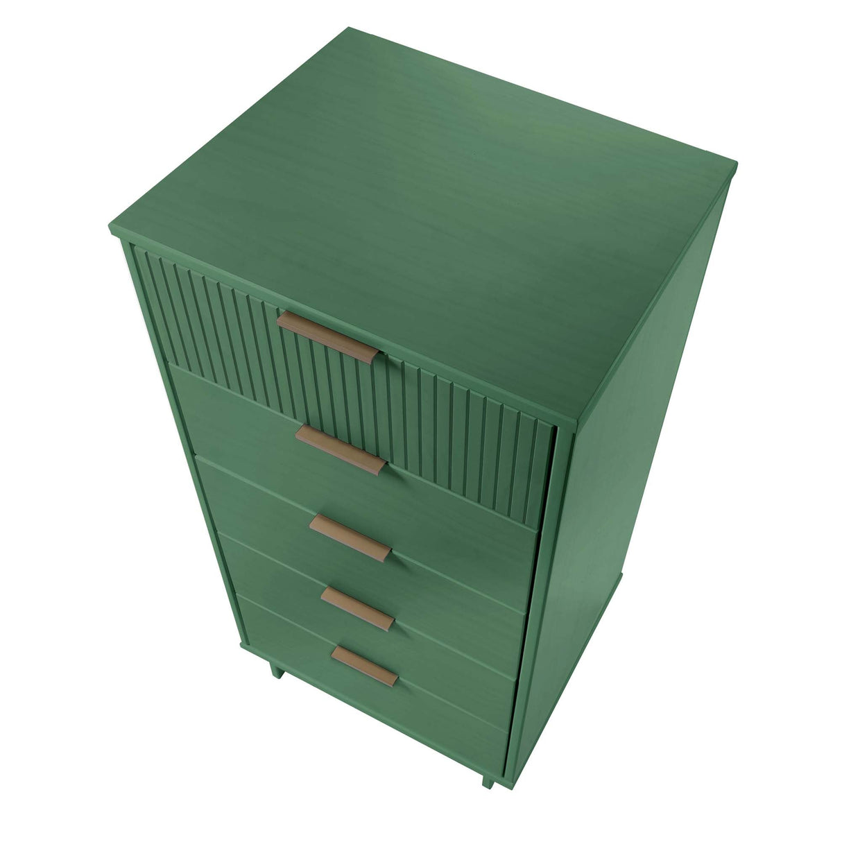 Granville 2-Piece Tall Narrow and Standard Dresser Set in Sage Green by Manhattan Comfort at Eve Furniture