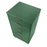 Granville 2-Piece Tall Narrow and Standard Dresser Set in Sage Green by Manhattan Comfort at Eve Furniture