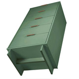 Granville 2-Piece Tall Narrow and Standard Dresser Set in Sage Green by Manhattan Comfort at Eve Furniture