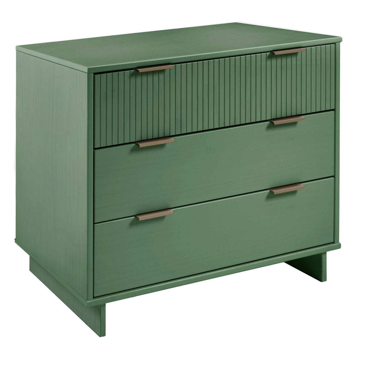Granville 2-Piece Tall Narrow and Standard Dresser Set in Sage Green by Manhattan Comfort at Eve Furniture