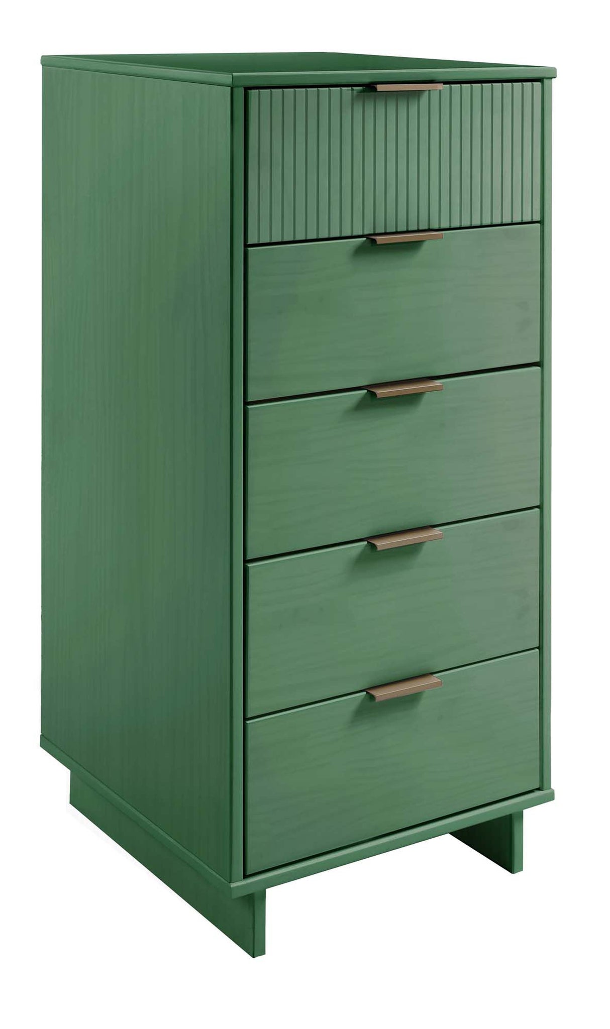Granville 2-Piece Tall Narrow and Standard Dresser Set in Sage Green by Manhattan Comfort at Eve Furniture