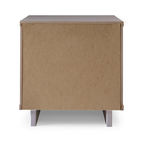 Granville 3-Piece Tall Narrow Chest, Double Dresser and Nightstand Set in Light Grey by Manhattan Comfort at Eve Furniture