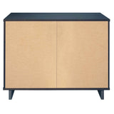 Granville 3-Piece Tall Narrow Chest, Double Dresser Set and Standard Dresser Set in Midnight Blue by Manhattan Comfort at Eve Furniture