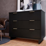 Granville 38.18 Standard Dresser in Black by Manhattan Comfort at Eve Furniture