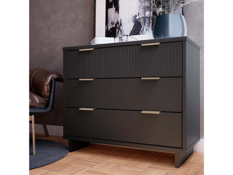 Granville 38.18 Standard Dresser in Dark Grey by Manhattan Comfort at Eve Furniture