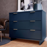 Granville 38.18 Standard Dresser in Midnight Blue by Manhattan Comfort at Eve Furniture