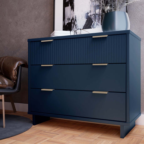 Granville 38.18 Standard Dresser in Midnight Blue by Manhattan Comfort at Eve Furniture