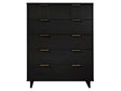 Granville 45.27 Tall Dresser in Black by Manhattan Comfort at Eve Furniture