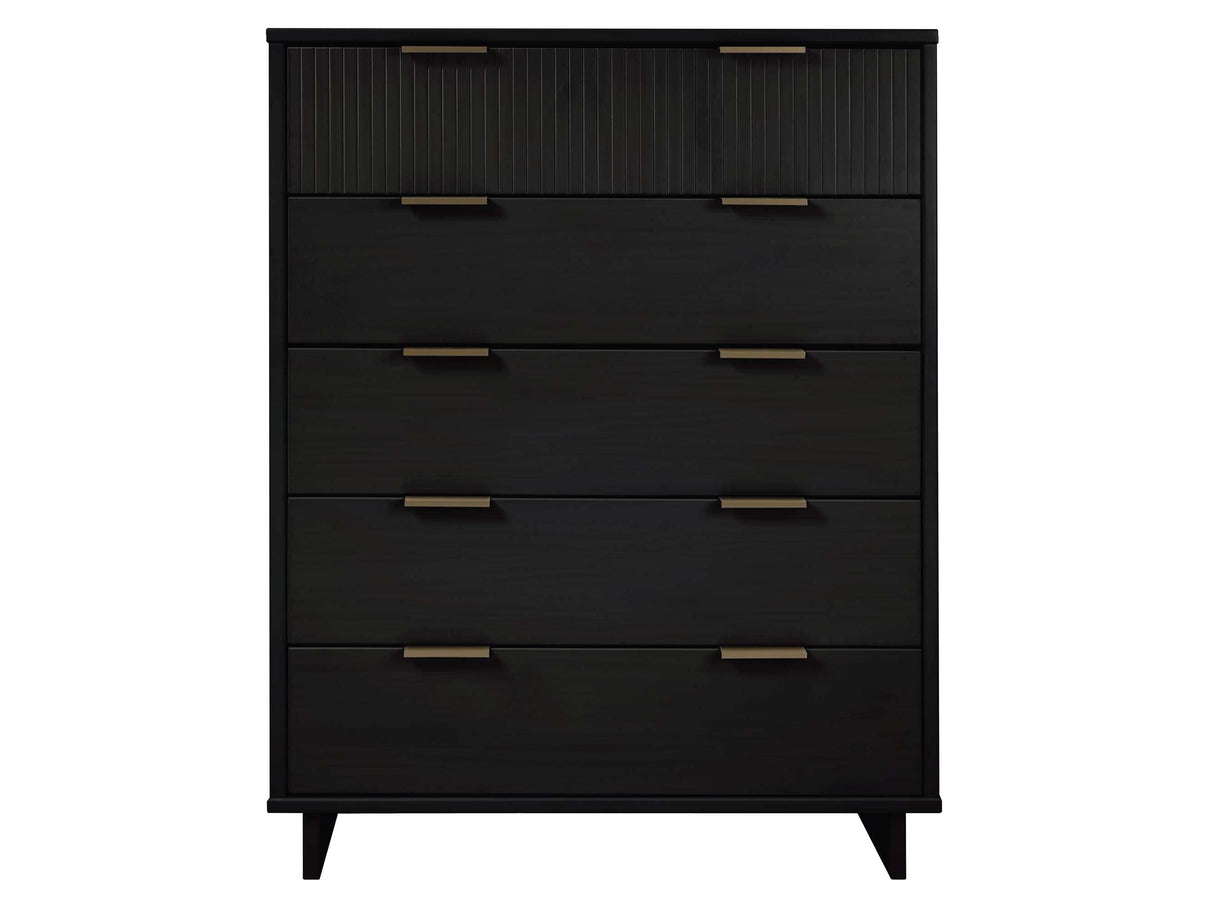 Granville 45.27 Tall Dresser in Black by Manhattan Comfort at Eve Furniture