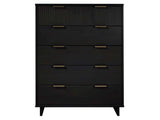 Granville 45.27 Tall Dresser in Black by Manhattan Comfort at Eve Furniture