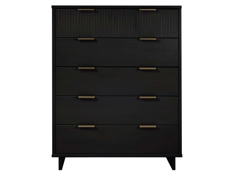 Granville 45.27 Tall Dresser in Black by Manhattan Comfort at Eve Furniture