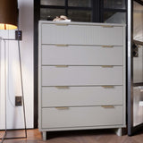 Granville 45.27 Tall Dresser in Light Grey by Manhattan Comfort at Eve Furniture