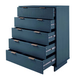 Granville 45.27 Tall Dresser in Midnight Blue by Manhattan Comfort at Eve Furniture