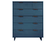 Granville 45.27 Tall Dresser in Midnight Blue by Manhattan Comfort at Eve Furniture