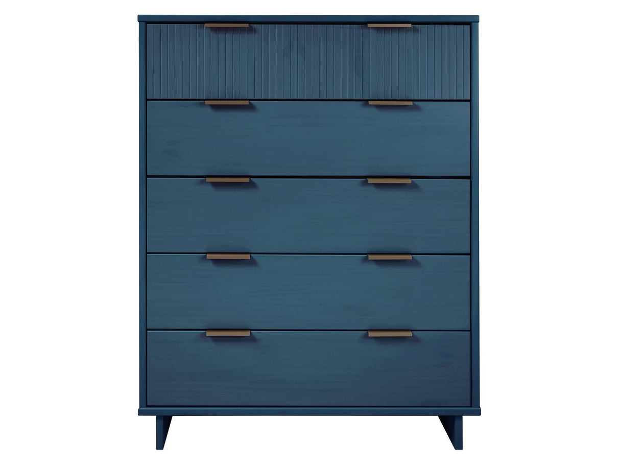Granville 45.27 Tall Dresser in Midnight Blue by Manhattan Comfort at Eve Furniture