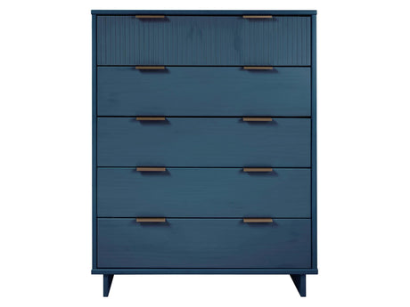 Granville 45.27 Tall Dresser in Midnight Blue by Manhattan Comfort at Eve Furniture